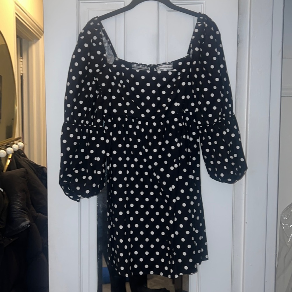 Reformation Polka Dot Babydoll dress